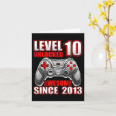 Carte 10 Déverrouillé Awesome 2013 jeu vidéo 10e anniver (Fleur jaune)