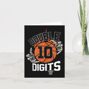 Carte 10 Double Chiffres Dix Basketball 10 Ans Anniversa