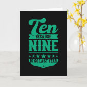 Carte 10 PARCE QUE 9 EST SI DERNIÈRE ANNÉE 10e anniversa (Fleur jaune)