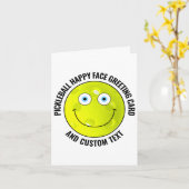 Carte 10 Pickleball Personnalisés YEUX BLEUS Visage Sour (Fleur jaune)