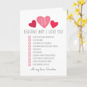 Carte 10 raisons J'aime Noël valentines photo cadeau (Fleur jaune)