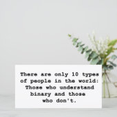 Carte 10 Types de personnes (Debout devant)