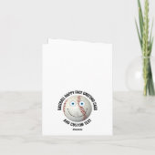 Carte 10 x Baseball personnalisés YEUX BLEUS Visage Joye (Dos)