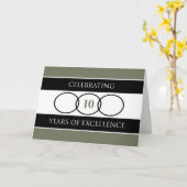 Carte 10e anniversaire (Fleur jaune)