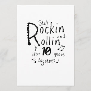 Carte 10e anniversaire - 10 ans Couples