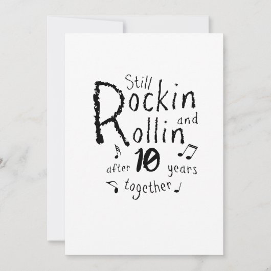 Carte 10e anniversaire - 10 ans Couples (Devant)