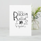 Carte 10e anniversaire - 10 ans Couples (Debout devant)