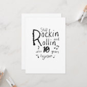 Carte 10e anniversaire - 10 ans Couples (Devant/Arrière en situation)