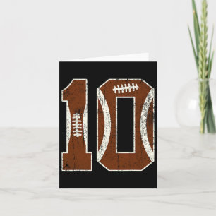 Carte 10e anniversaire Amateurs de football Bdy Boy 10 a
