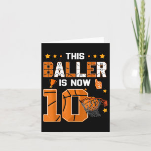 Carte 10e Anniversaire Basketball Ce Baller Est Maintena