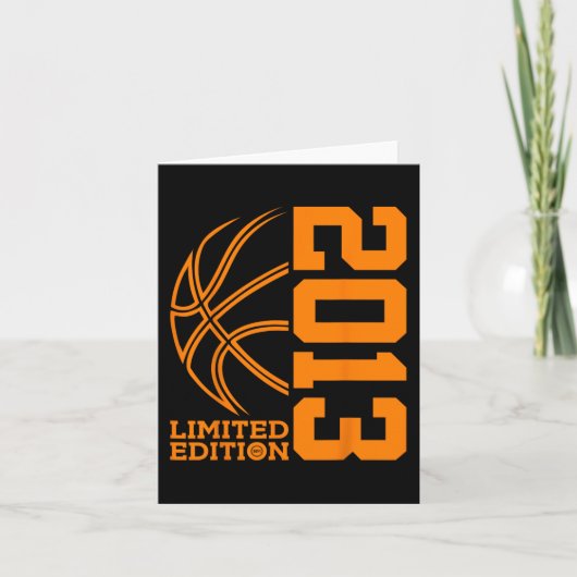 Carte 10e ANNIVERSAIRE BASKETBALL LIMITED EDITION 2013 (Devant)