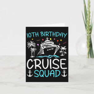 Carte 10e Anniversaire Cadeaux de Croisière 2025 Parcour
