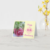 Carte 10e anniversaire de mariage (Fleur jaune)