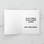 Carte 10e anniversaire de Mariage de couple (Intérieur)