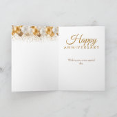 Carte 10e anniversaire du Mariage Fils fille Ballons (Intérieur)