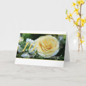 Carte 10e anniversaire du Mariage - Rose jaune (Fleur jaune)