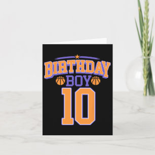 Carte 10e anniversaire garçon Bysketbyll Lover 10 ans Bd