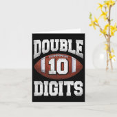 Carte 10e anniversaire garçon double chiffres 10 ans Foo (Fleur jaune)