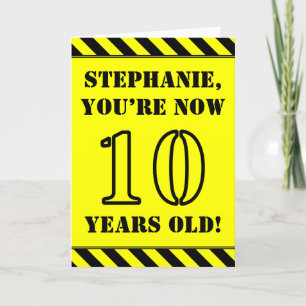 Carte 10e anniversaire : Jeu de style graphique, Nom per