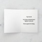 Carte 10e Anniversaire Jeu d'Ordinateur (Intérieur)