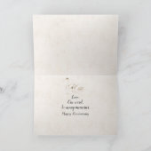 Carte 10e anniversaire Love Font avec Feuille (Intérieur)