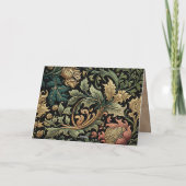 Carte 10e Anniversaire Personnalisable élégant floral no (Dos)