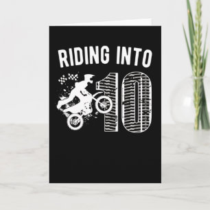 Carte 10e Birthday Venin Dirt Bike 10 Year Old Boy