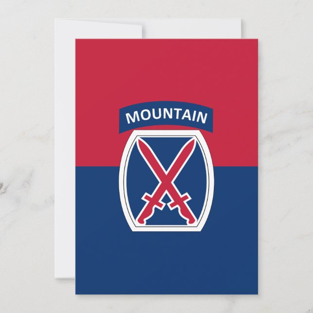 Carte 10e division de montagne (Devant)