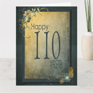 Carte 110e anniversaire Vintage