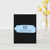 Carte 111 Angel Numéro Bleu (Fleur jaune)