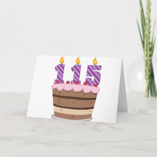 Carte 115 ans sur le gâteau d'anniversaire