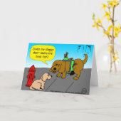 Carte 1188 est-ce que ma porte en chien me fait paraître (Fleur jaune)