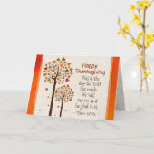 Carte 118:24 inspiré de psaume de bible de thanksgiving (Fleur jaune)