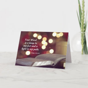 Carte 119:105 de psaume votre mot est une lampe à mes