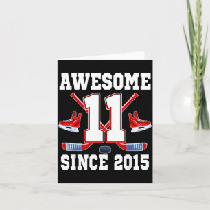 Carte 11 Ans Incroyable Depuis Anniversaire Thème Hockey