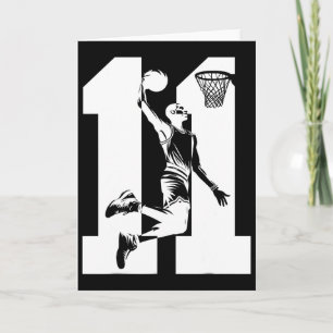 Carte 11 ans numéro 11 Sketll 11e anniversaire
