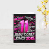 Carte 11 Year Old For Boys 11th Birthday Boy 11 Year Old (Fleur jaune)