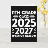 Carte 11e année Cl de 2025 Future Senior Cl de 2027 (Fleur jaune)