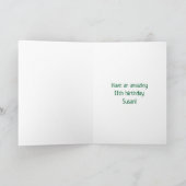 Carte 11e anniversaire : Arc-en-ciel amusant inspiré par (Intérieur)