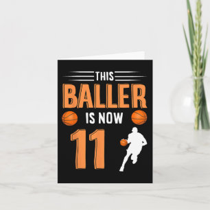 Carte 11e Anniversaire Basketball - Ce Baller Est Mainte
