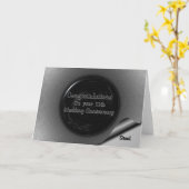 Carte 11e anniversaire de mariage (Fleur jaune)