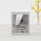 Carte "11e ANNIVERSAIRE" DE PEEKING CAT Card (Fleur jaune)