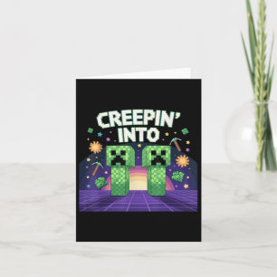 Carte 11e Anniversaire Gamer Pixel Creepin’ In 11 Vidéo 
