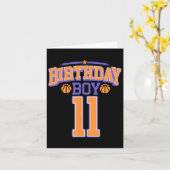 Carte 11e anniversaire garçon Bysketbyll Lover 11 ans Bd (Fleur jaune)