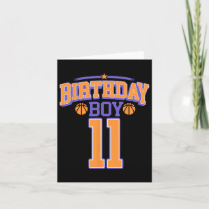 Carte 11e anniversaire garçon Bysketbyll Lover 11 ans Bd