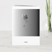 Carte 11e anniversaire Mariage Rose en acier (Dos)