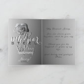 Carte 11e anniversaire Mariage Rose en acier (Intérieur)