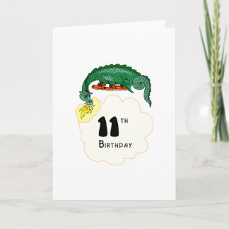 Carte 11ème Dragon d'anniversaire