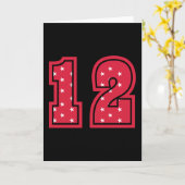 Carte 12 ANS ANNIVERSAIRE 12e anniversaire Enfants Vinta (Fleur jaune)