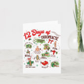 Carte 12 Days Of Chiropractic Christmas Chiropractor  (Devant)
